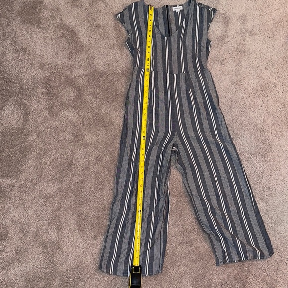 Chloe + Rene blue and white striped romper - Picture 8 of 9